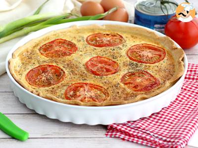 Quiche s tuňákem a rajčaty