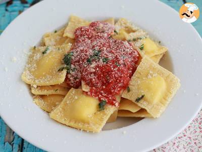 Ricotta ravioli, recept krok za krokem