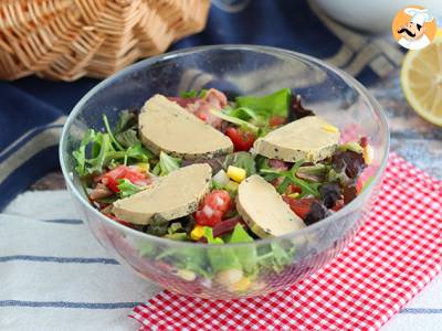 Salát Landaise s foie gras (salát Perigord)