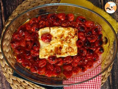 Tagliatelle feta cherry rajčata - zapečené těstoviny s fetou - foto 4