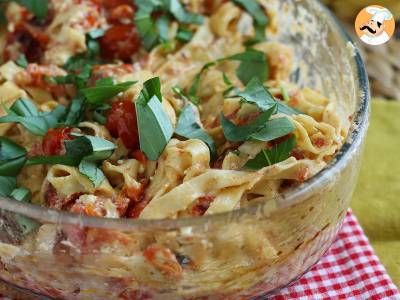 Tagliatelle feta cherry rajčata - zapečené těstoviny s fetou - foto 6