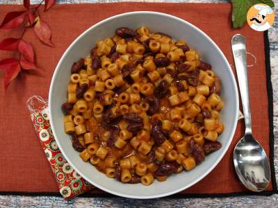 Těstoviny e fagioli, rychlý a krémový recept - foto 3