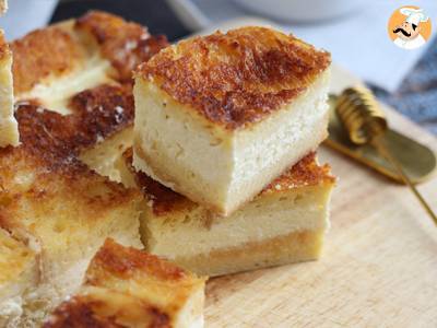 Tvarohový koláč a tvarohové tyčinky s francouzským toastem (French toast cheesecake bars) - foto 4