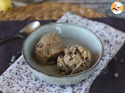 Veganská banánová zmrzlina super snadná na výrobu cookie příchuť! Veganské sušenkové těsto