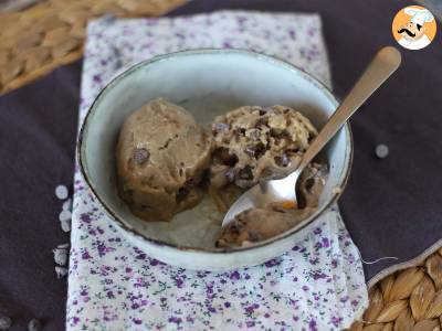 Veganská banánová zmrzlina super snadná na výrobu cookie příchuť! Veganské sušenkové těsto - foto 3