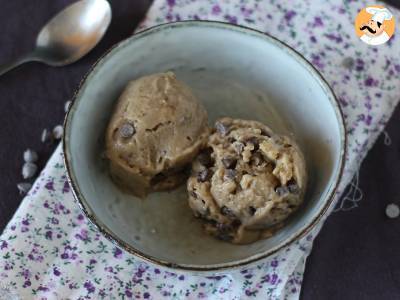 Veganská banánová zmrzlina super snadná na výrobu cookie příchuť! Veganské sušenkové těsto - foto 4