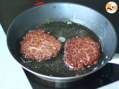 Vegetariánské steaky s červenými fazolemi