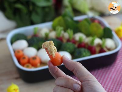 Zeleninová zahrádka na aperitivy (hummus a baby zelenina) - foto 2